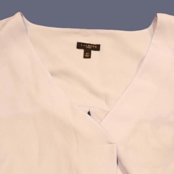 Talbots Women’s Sleeveless Blouse – Light Blue – Size 2X – Perfect Layering - Picture 3 of 7